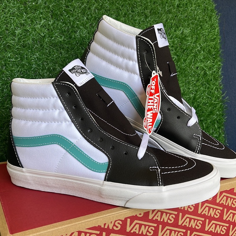 Vans Sk8-Hi Classic Sport Black/True White Leather Womens sneakers - Picture 7 of 16